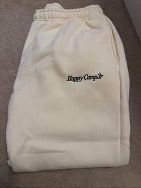 Happy Camp3r Men’s Cream Athletic Shorts